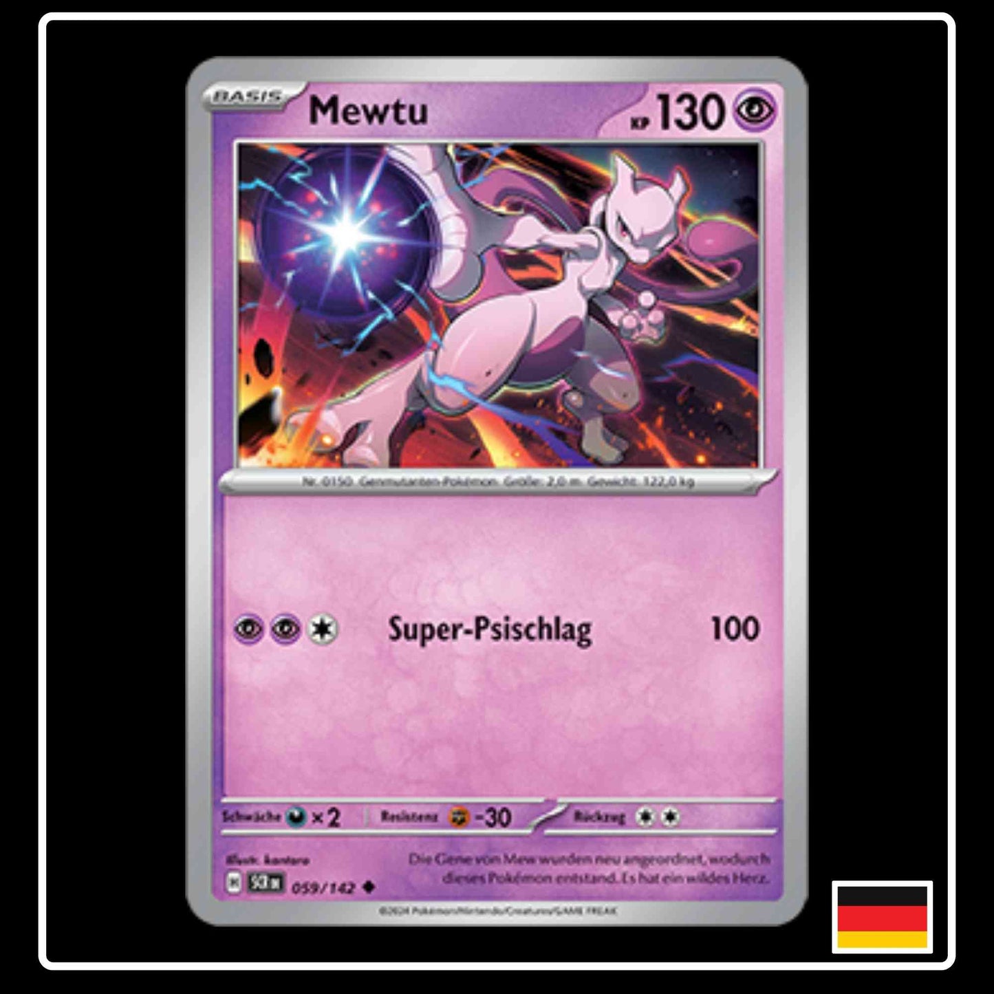 Mewtu 059/142 Pokemon Stellarkrone