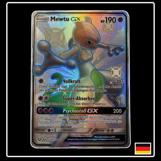 Mewtu GX Shiny SV59 Pokemon Verborgenes Schicksal