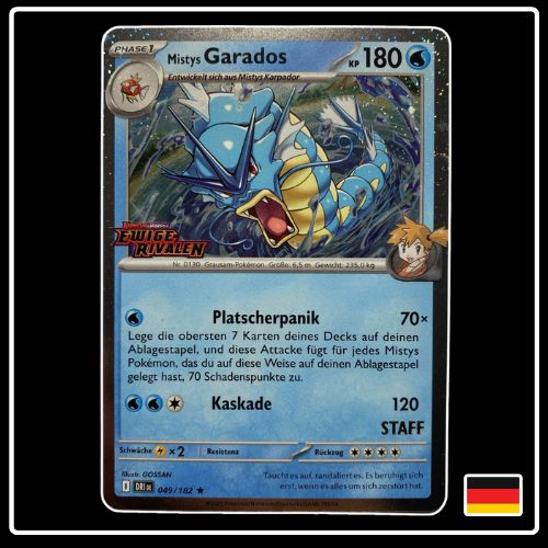 Mistys Garados 049/182 STAMP STAFF Pokemon Ewige Rivalen Promo