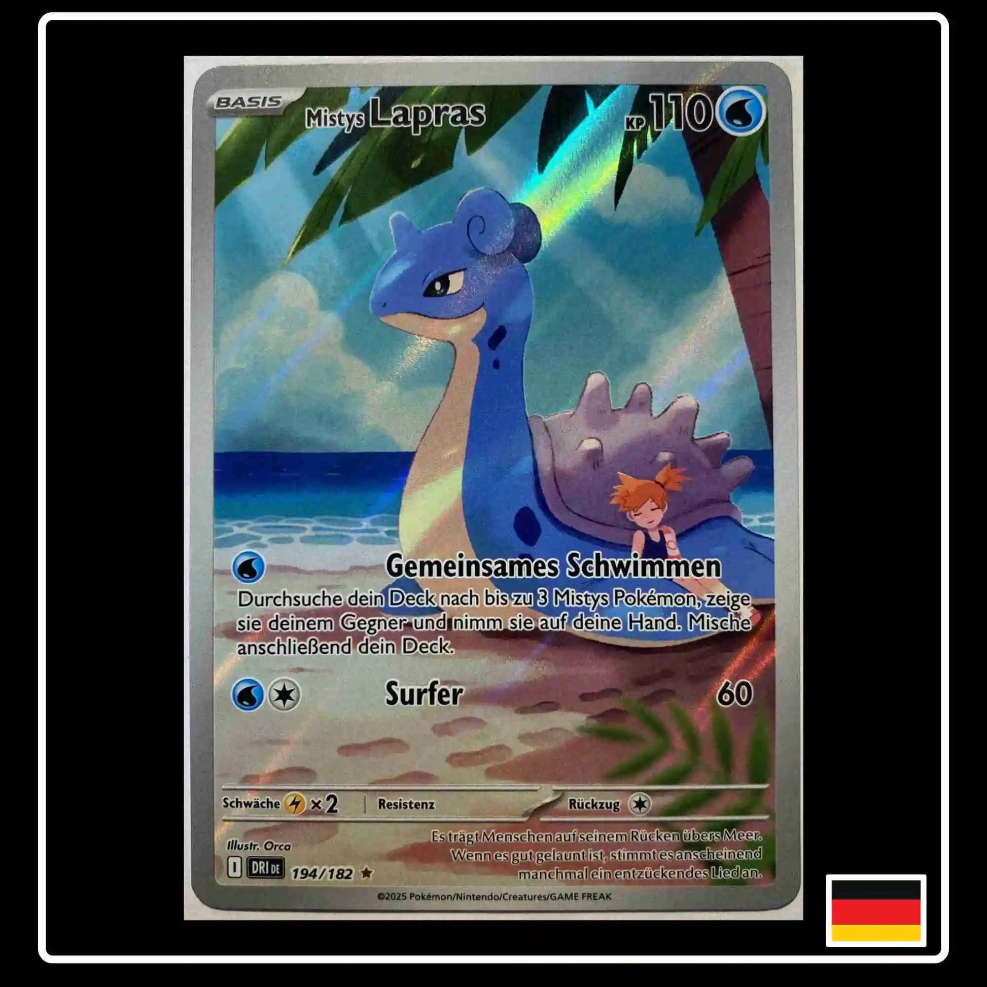 Mistys Lapras Illustration Rare Pokemon Ewige Rivalen