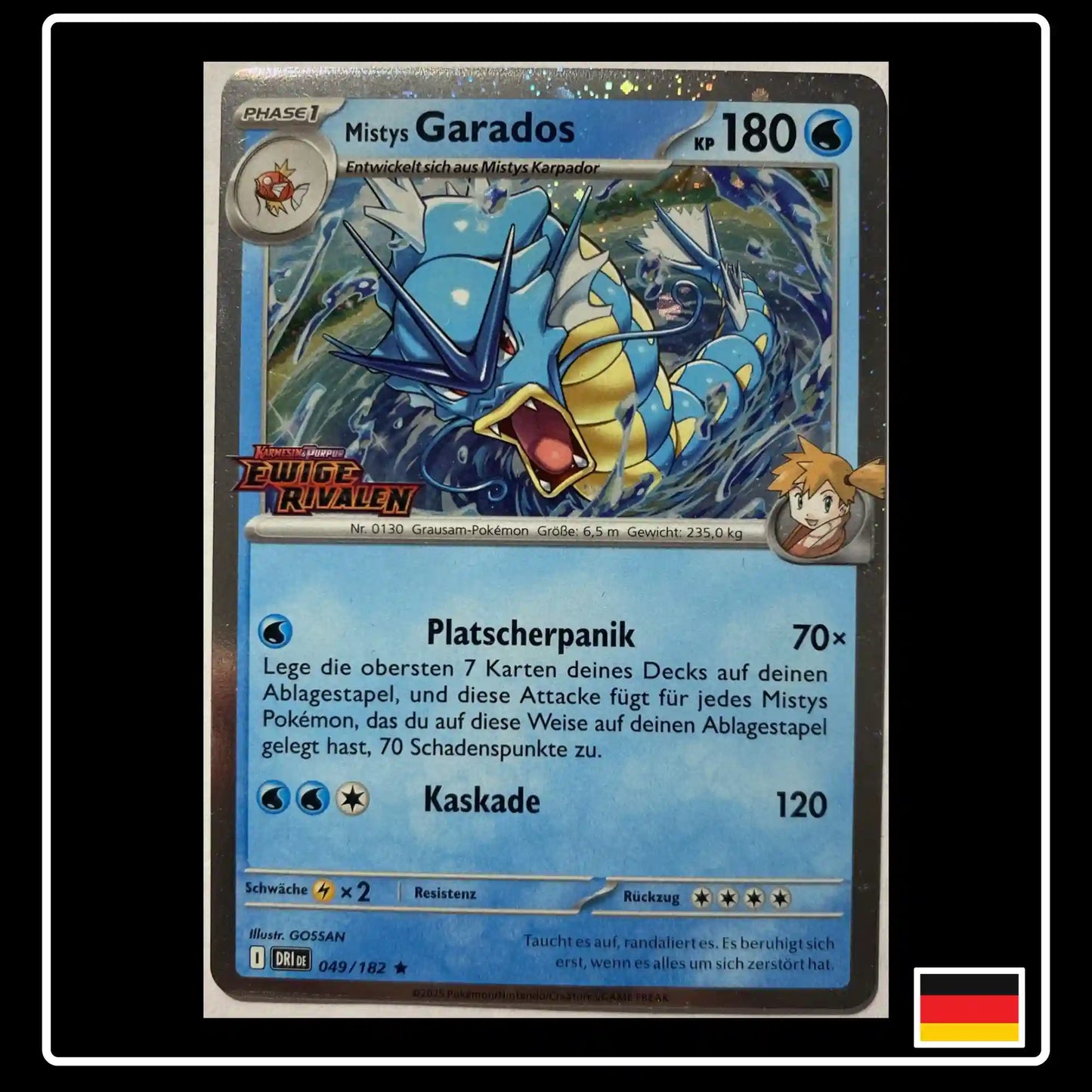 Mistys Garados Pokemon STAMP Ewige Rivalen Promo