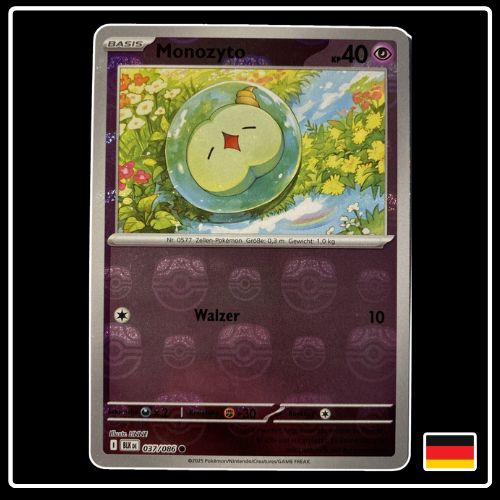Monozyto Meisterball 037/086 Pokemon Schwarze Blitze