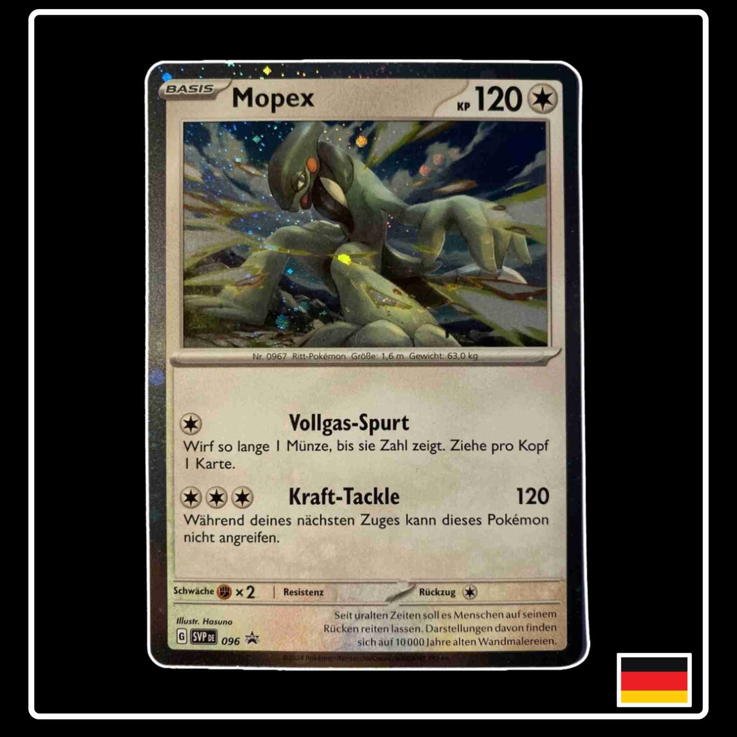 Mopex Black Star Promo Pokemon Karte SVP DE 096 aus Karmesin & Purpur