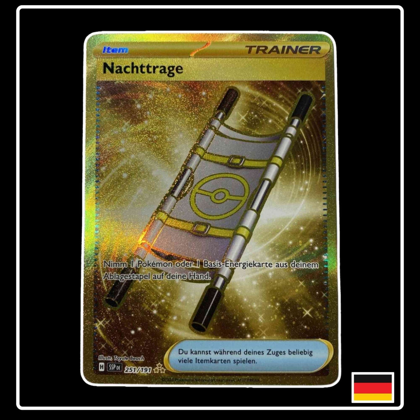 Nachttrage GOLD Hyper Rare 251/191 Stürmische Funken