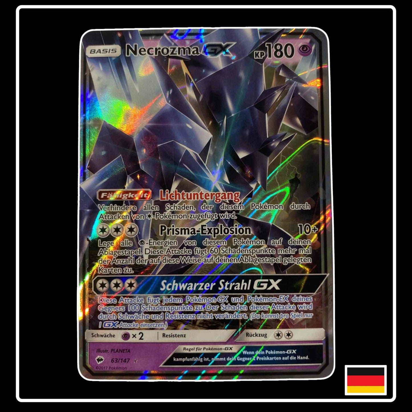 Necrozma GX 63/147 Pokemon Nacht in Flammen
