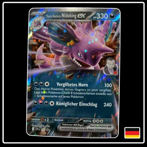 Nidoking ex SVP DE 217 SV Black Star Promo