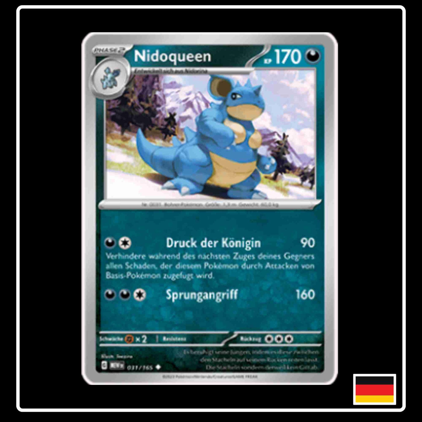 Nidoqueen 031/165 aus dem Pokemon Set Karmesin & Purpur 151