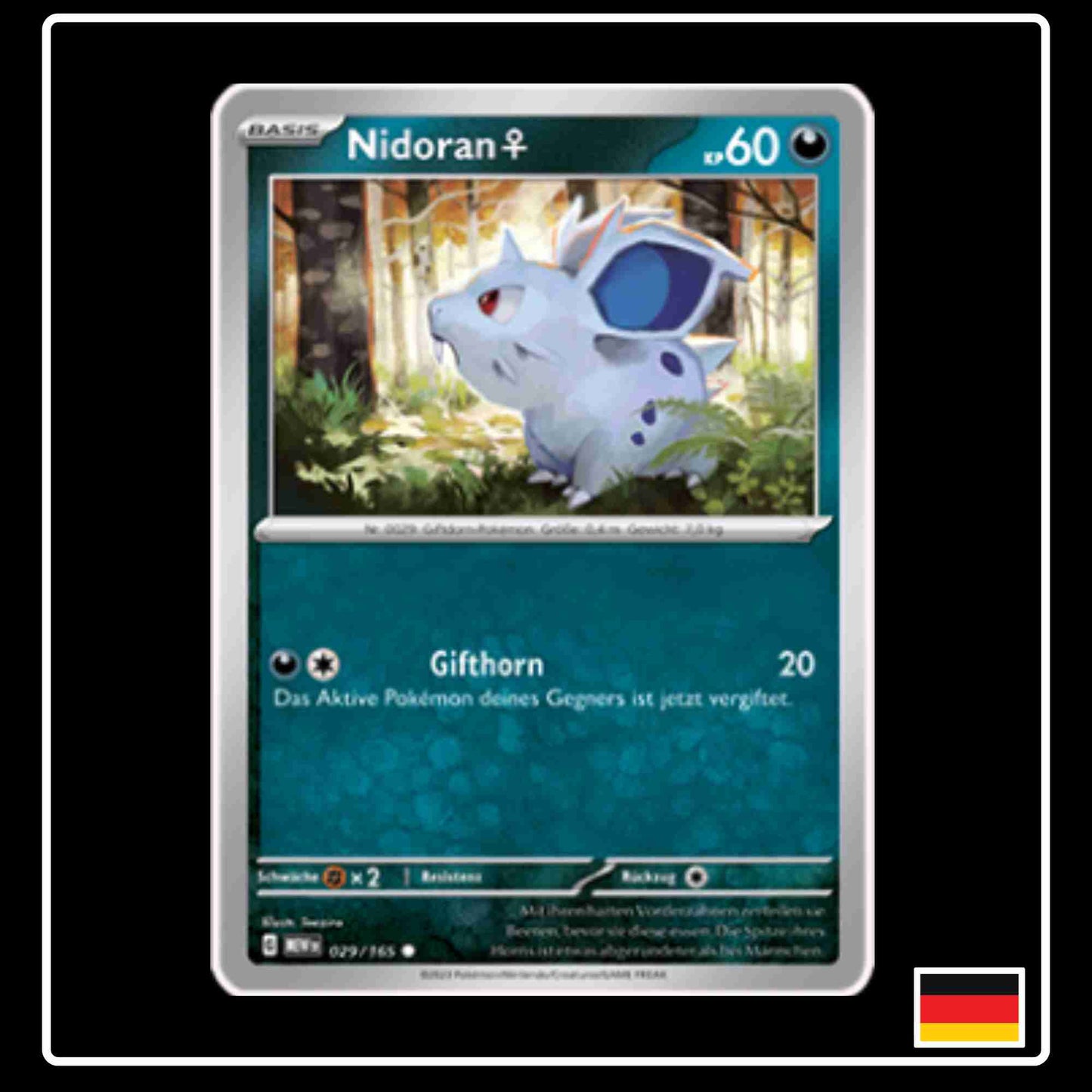 Nidoran 029/165 aus dem Pokemon Set Karmesin & Purpur 151