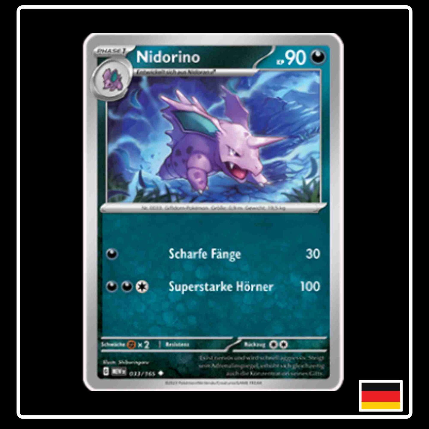 Nidorino 033/165 aus dem Pokemon Set Karmesin & Purpur 151