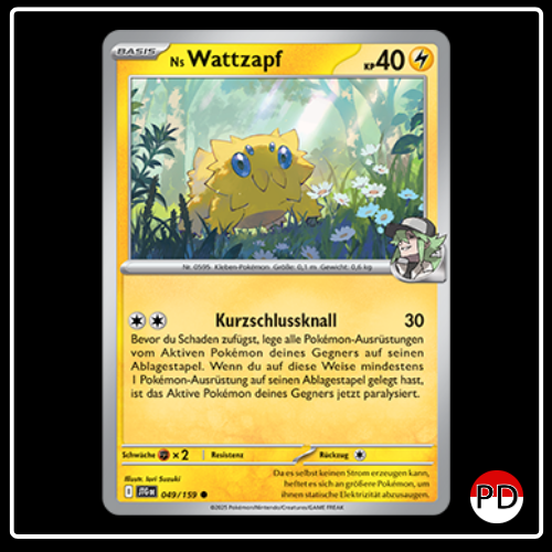 Ns Wattzapf 049/159 Pokemon Reisegefährten