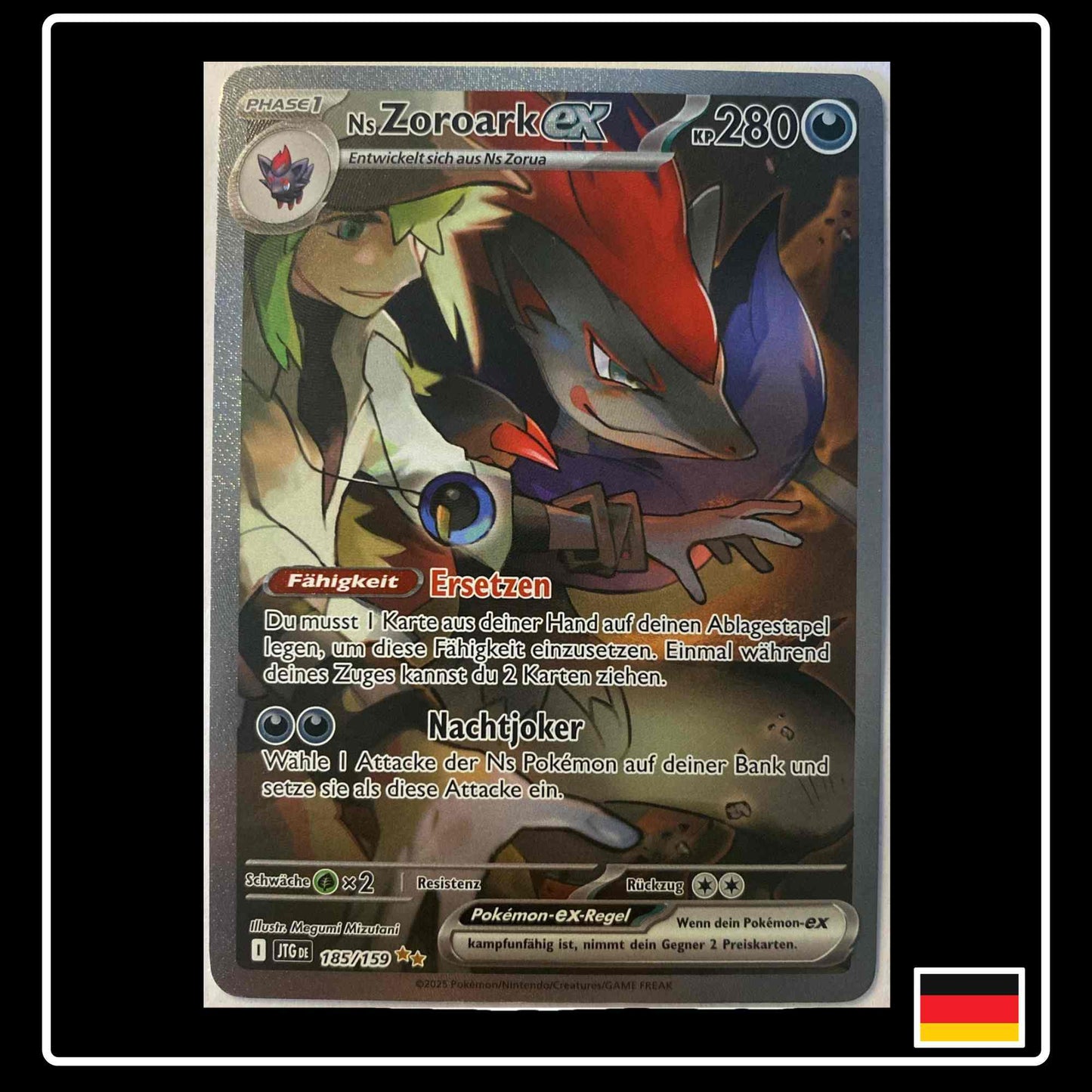 Ns Zoroark ex SIR 185/159 Pokemon Reisegefährten