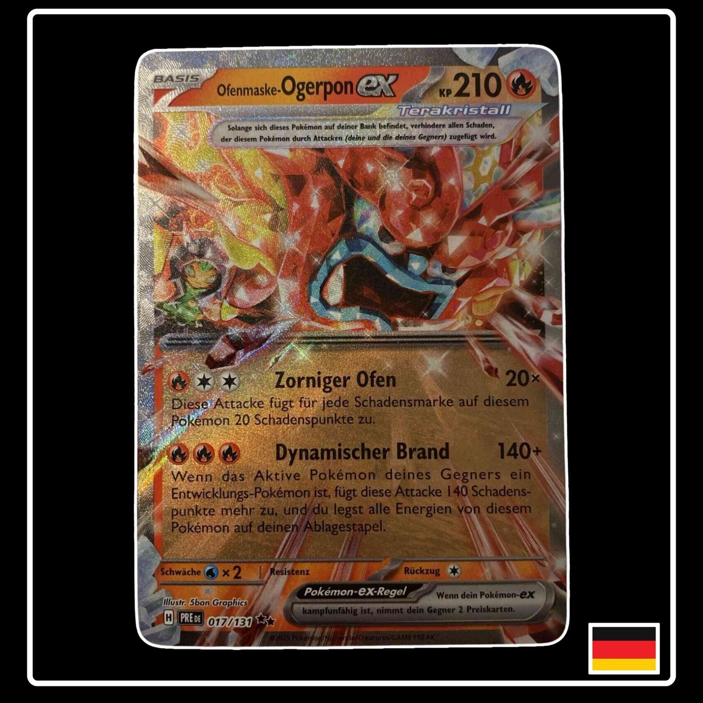 Ofenmaske-Ogerpon ex 017/131 Pokemon Prismatische Entwicklungen