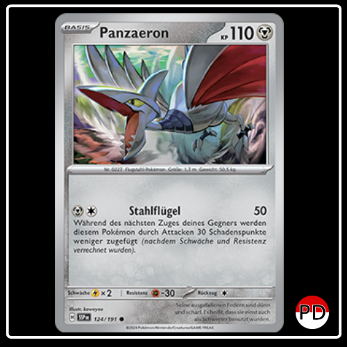 Panzaeron 124/191 Pokemon Stürmische Funken