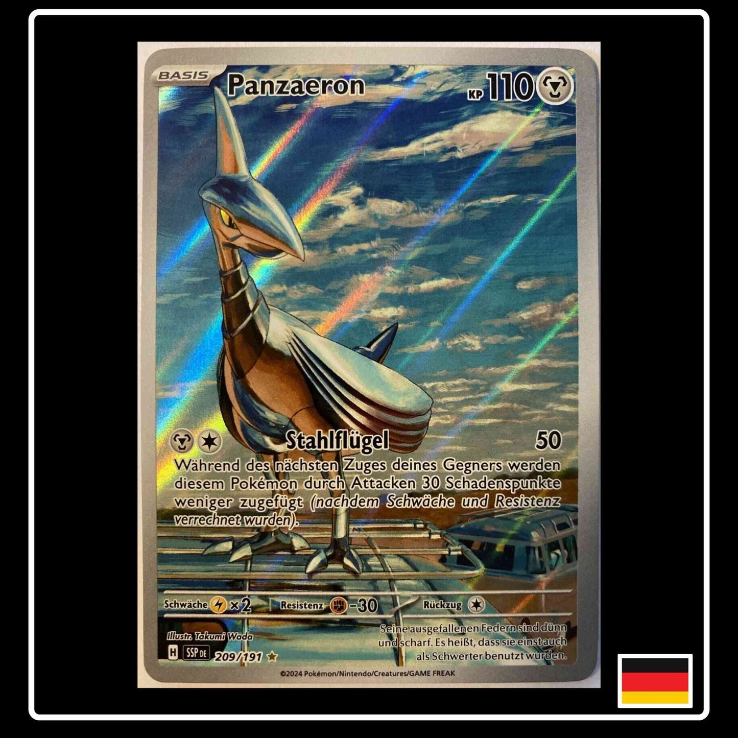 Panzaeron Illustration Rare 209/191 Pokemon Stürmische Funken
