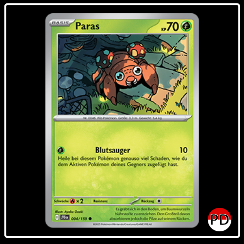 Paras 004/159 Pokemon Reiseefährten