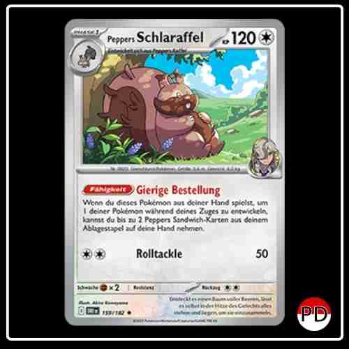 Peppers Schlaraffel 159/182 Pokemon Ewige Rivalen