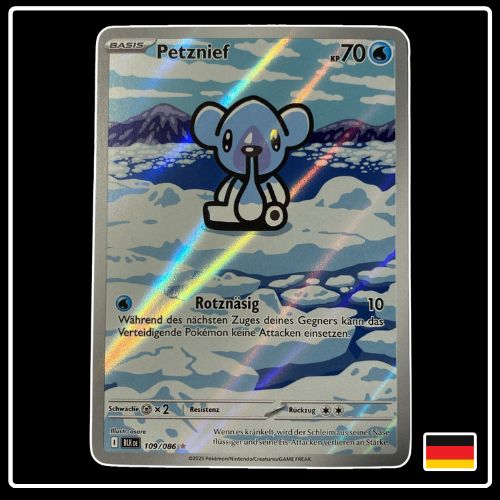 Petznief Illustration Rare 109/086 Pokemon Schwarze Blitze
