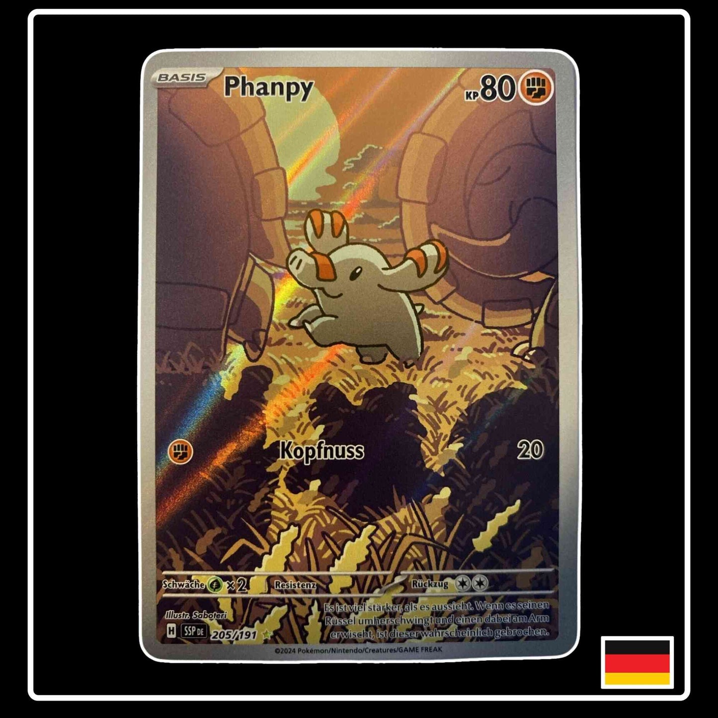 Phanpy IR 205/191 Pokemon Stürmische Funken