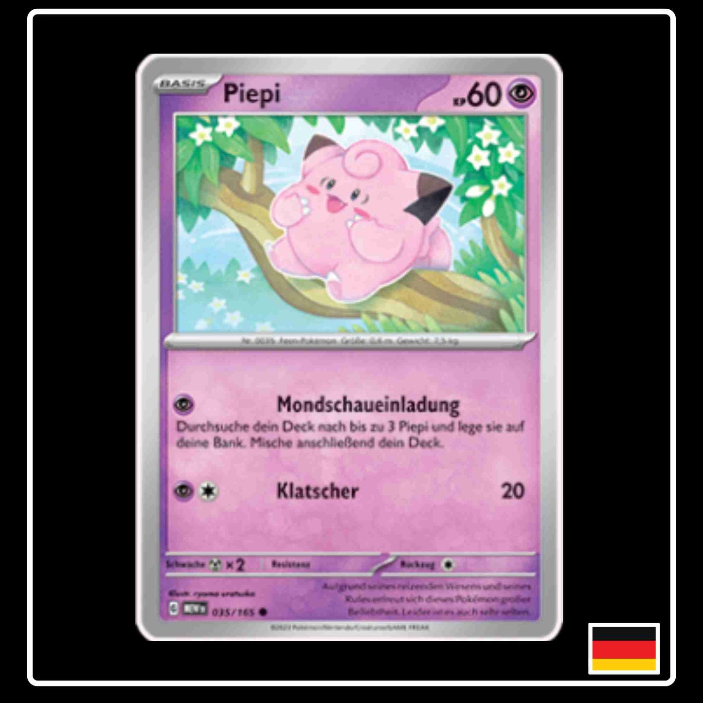 Piepi 035/165 aus dem Pokemon Set Karmesin & Purpur 151