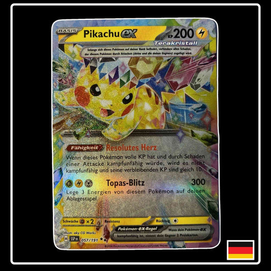 Pikachu ex 057/191 Pokemon Stürmische Funken