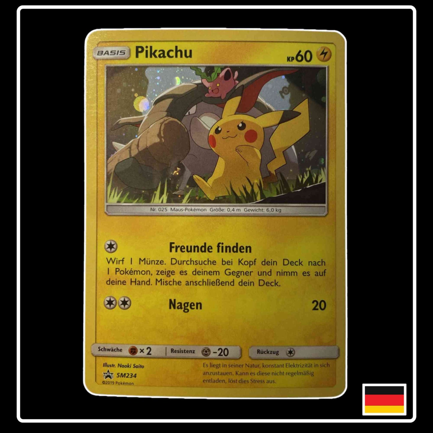 Pikachu HOLO SM234 Pokemon Sonne & Mond Promo