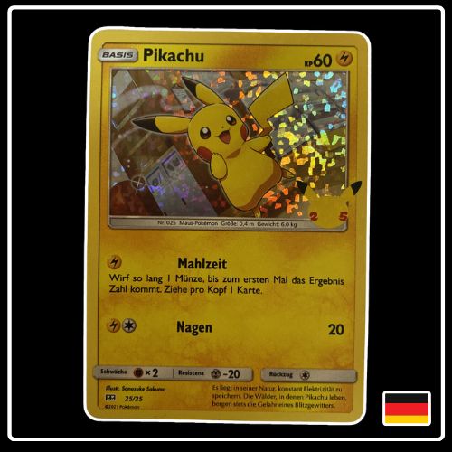 Pikachu HOLO 025/025 Pokemon McDonalds 2021 Celebrations