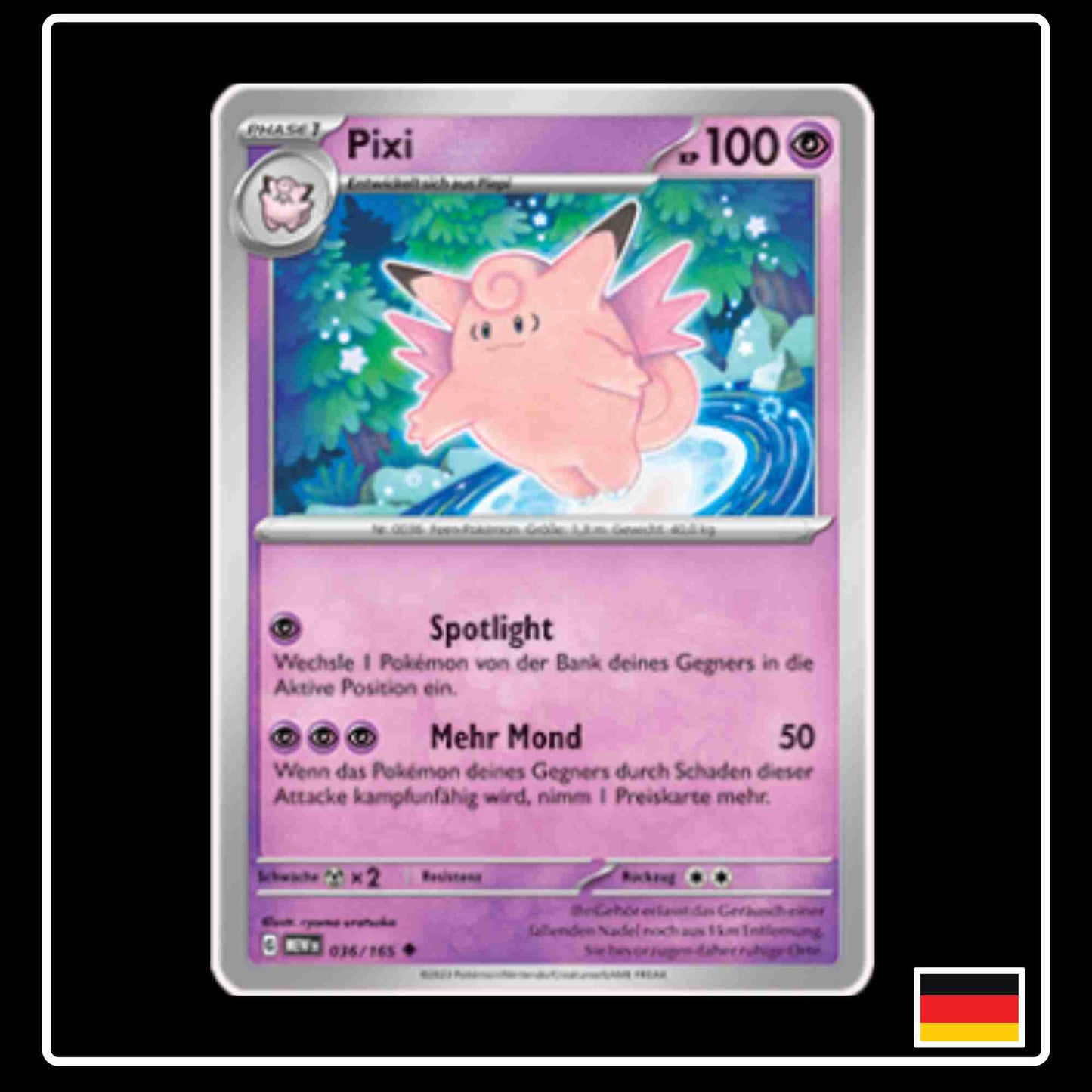 Pixi 036/165 aus dem Pokemon Set Karmesin & Purpur 151