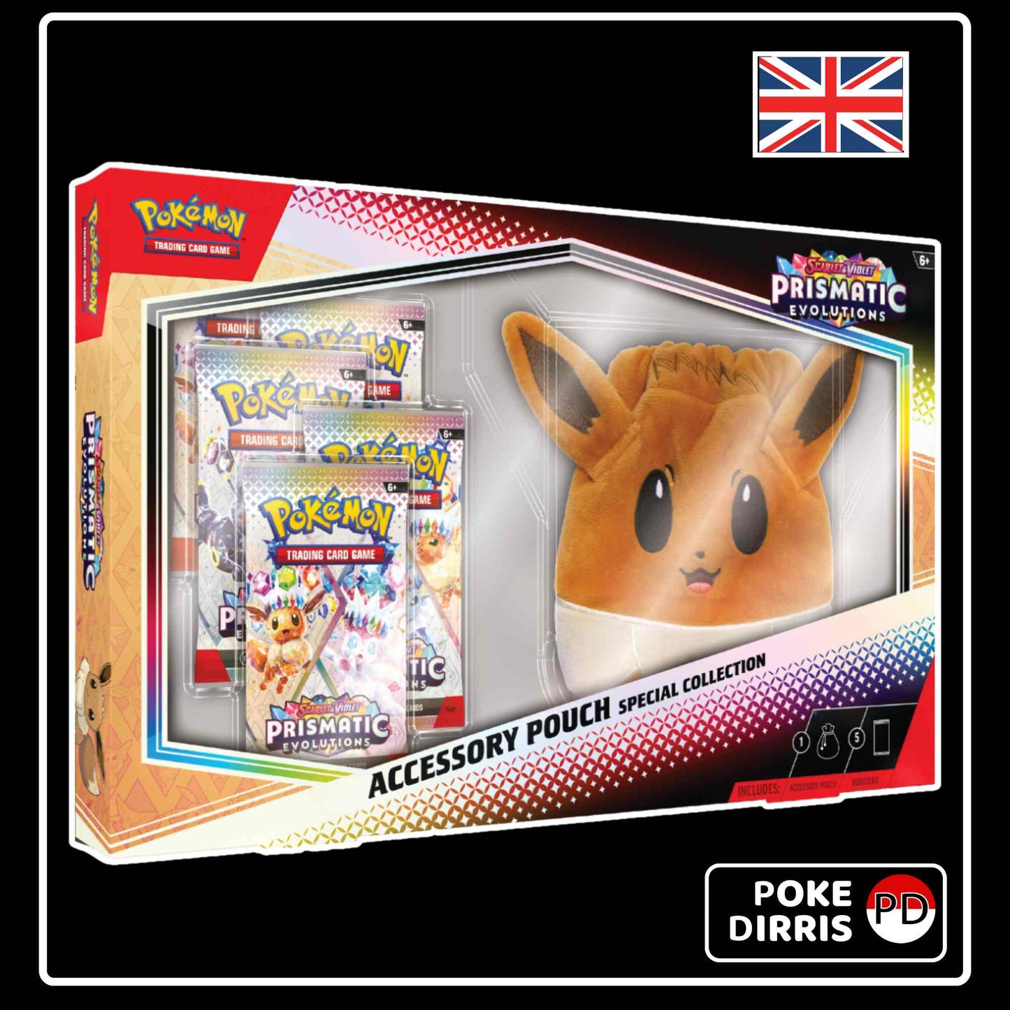 Pokemon Prismatic Evolutions Accessory Pouch Special Collection (EN)