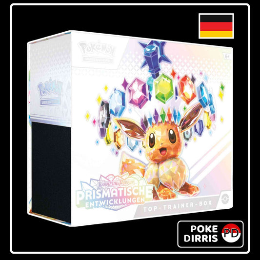 Pokemon KP8.5 Prismatische Entwicklungen Vorbestellen Top Trainer Box