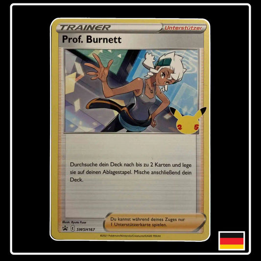 Prof. Burnett SWSH167 Pokemon Black Star Promo
