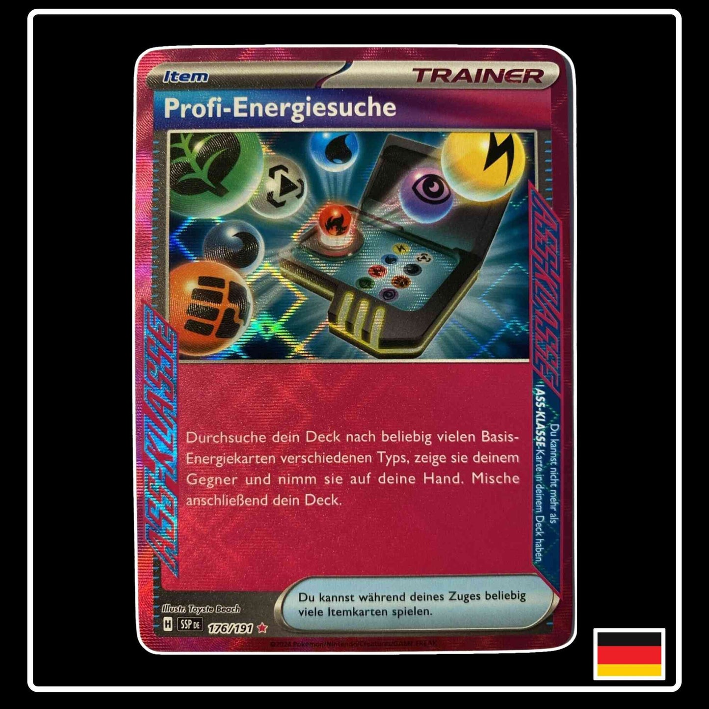 Profi-Energiesuche ACE Pokemonkarte aus Stürmische Funken 176/191