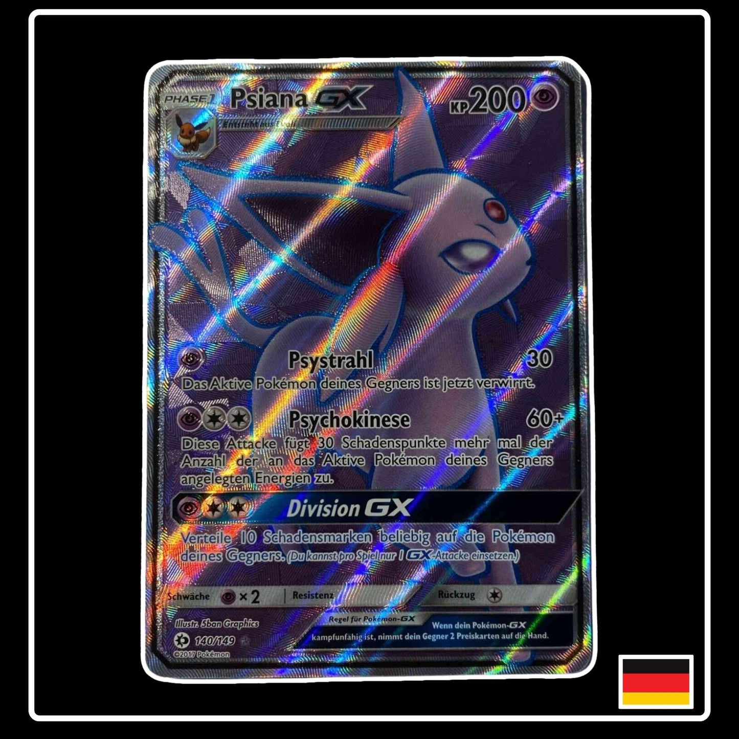 Psiana GX Full Art 140/149 Pokemon Sonne & Mond