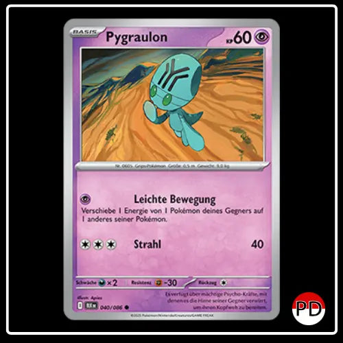 Pygraulon 040/086 Pokemon Schwarze Blitze