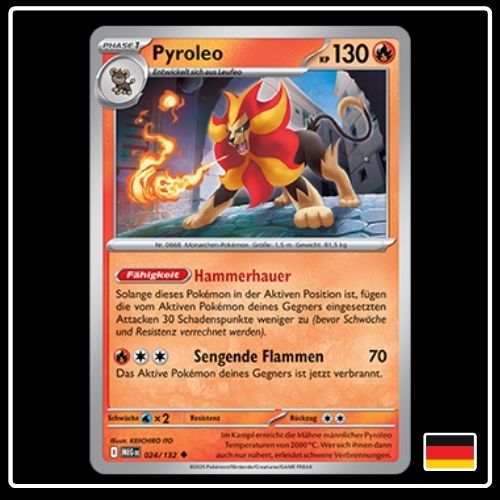 Pyroleo 024/132 Pokemon Mega Entwicklung
