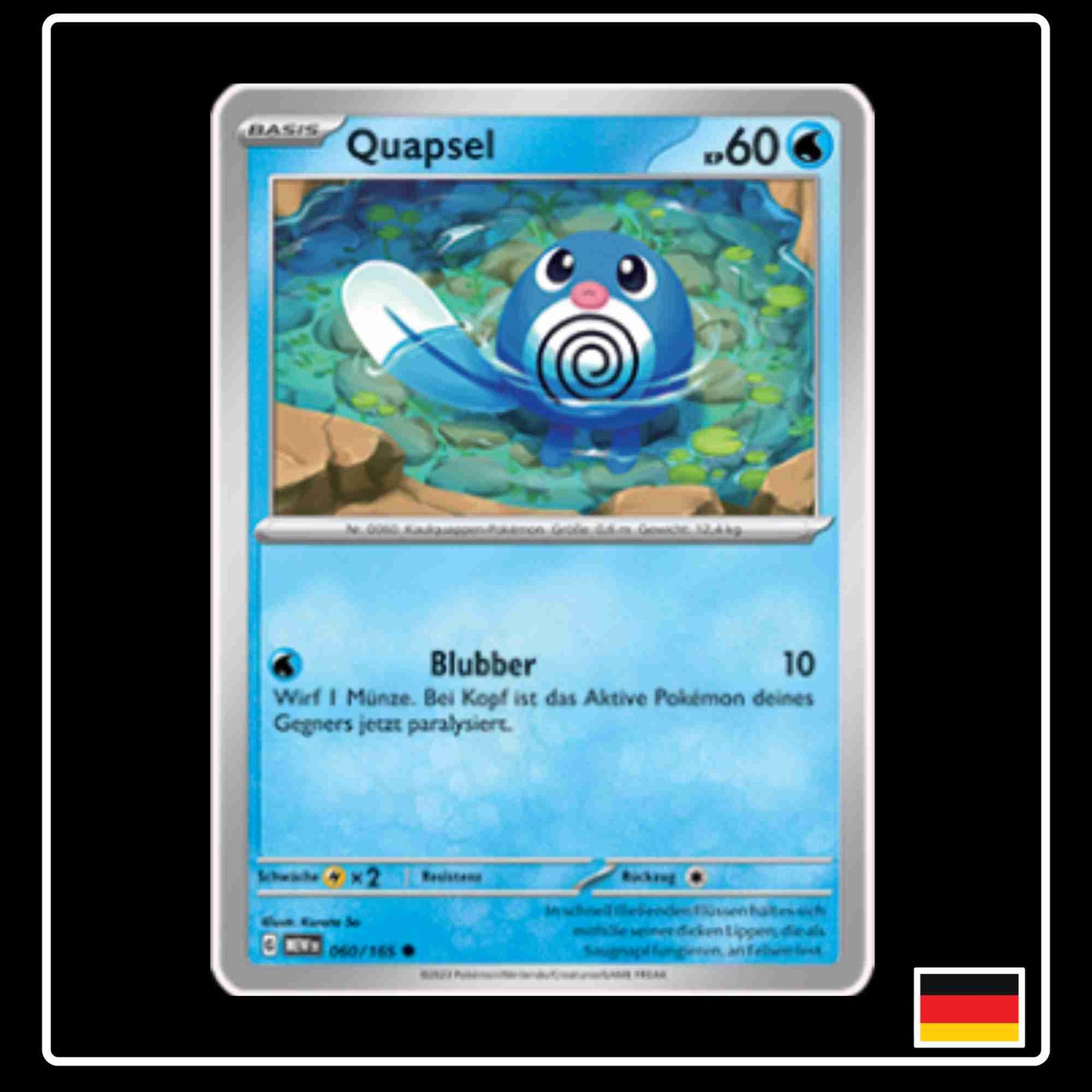 Quapsel 060/165 aus dem Pokemon Set Karmesin & Purpur 151