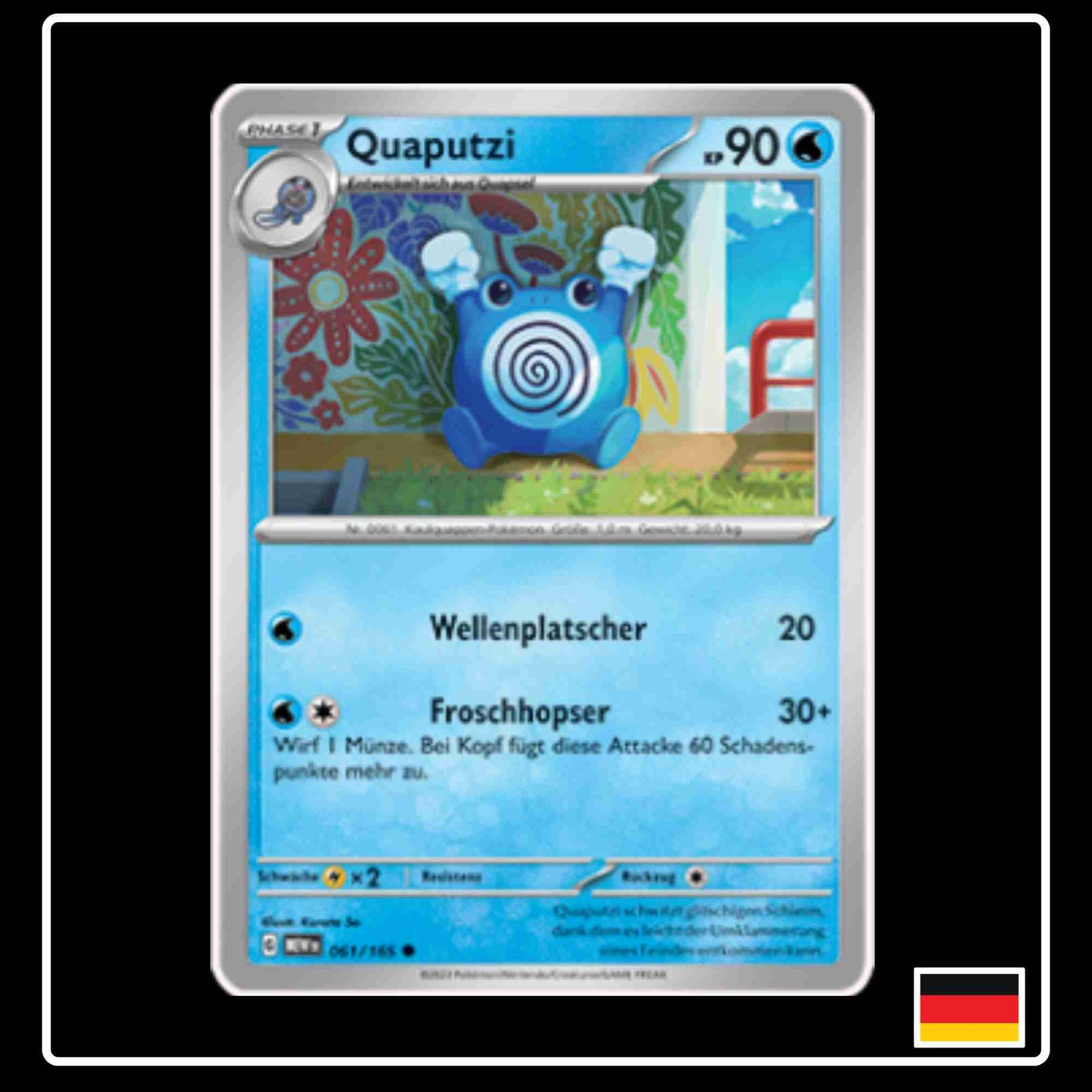 Quaputzi 061/165 aus dem Pokemon Set Karmesin & Purpur 151