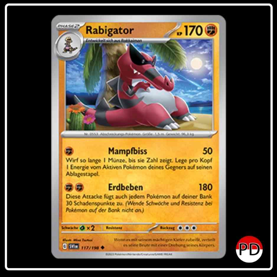 Rabigator 117/198 Pokemon