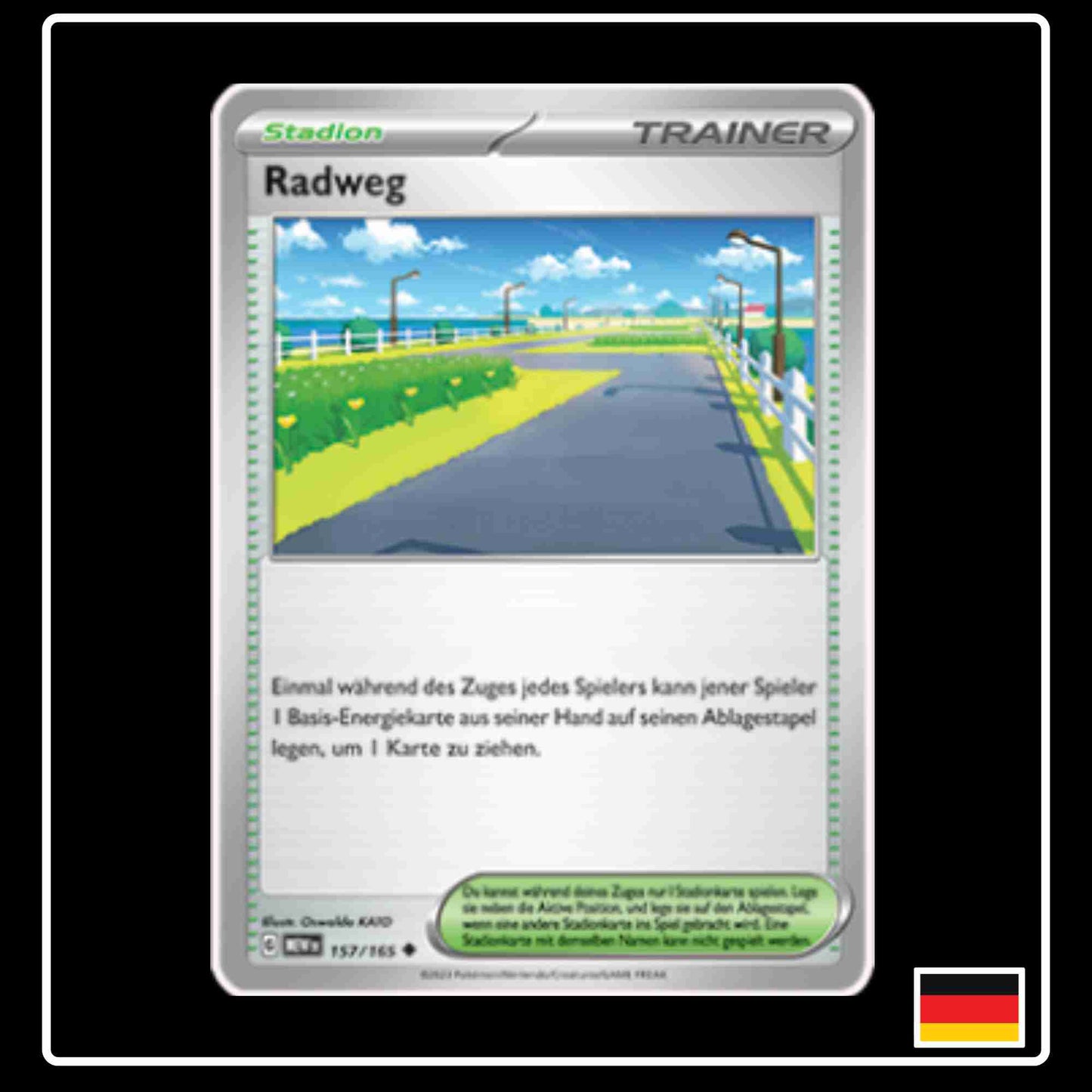 Radweg 157/165 aus dem Pokemon Set Karmesin & Purpur 151
