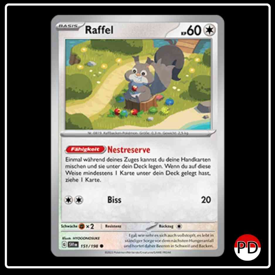 Raffel 151/198 Pokemon
