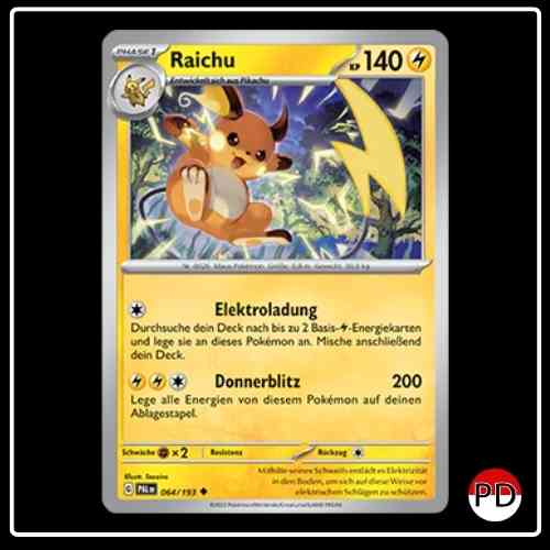 Raichu 064/193 Pokemon Entwicklungen in Paldea