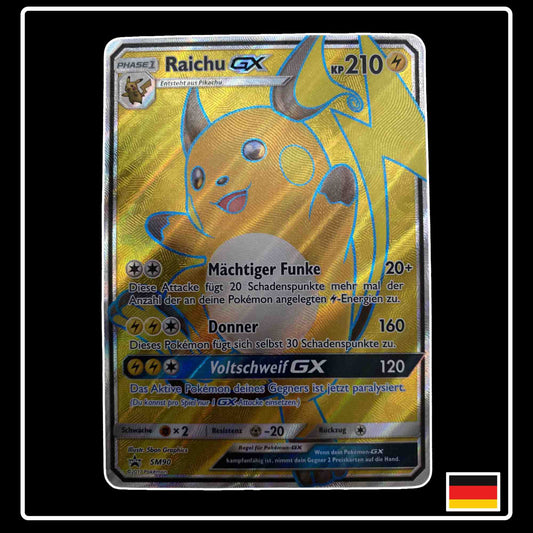 Pokemon Karte Raichu GX Full Art SM90 Pokemon SM Black Star Promo