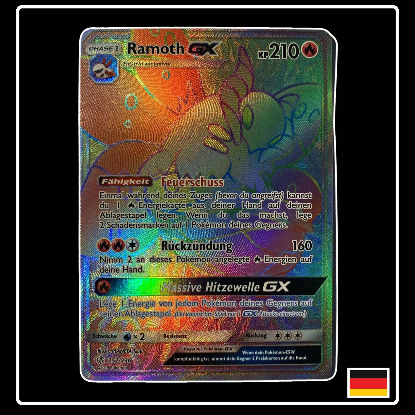Ramoth GX Rainbow 252/236 Pokemon Welten im Wandel