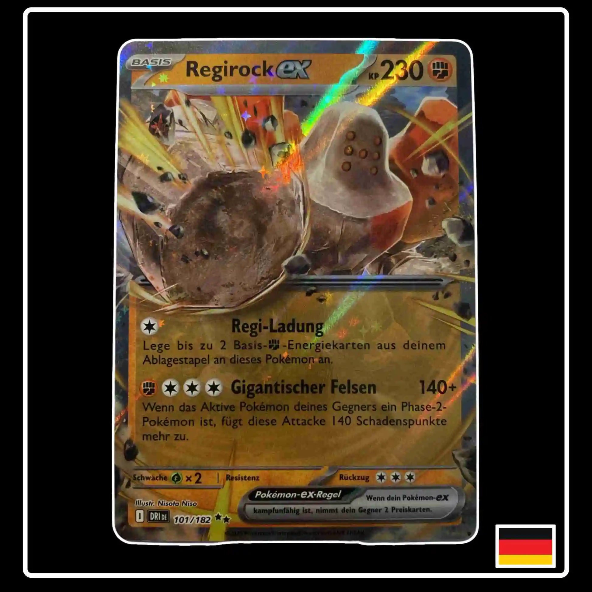 Regirock ex 101/182 Pokemon Ewige Rivalen