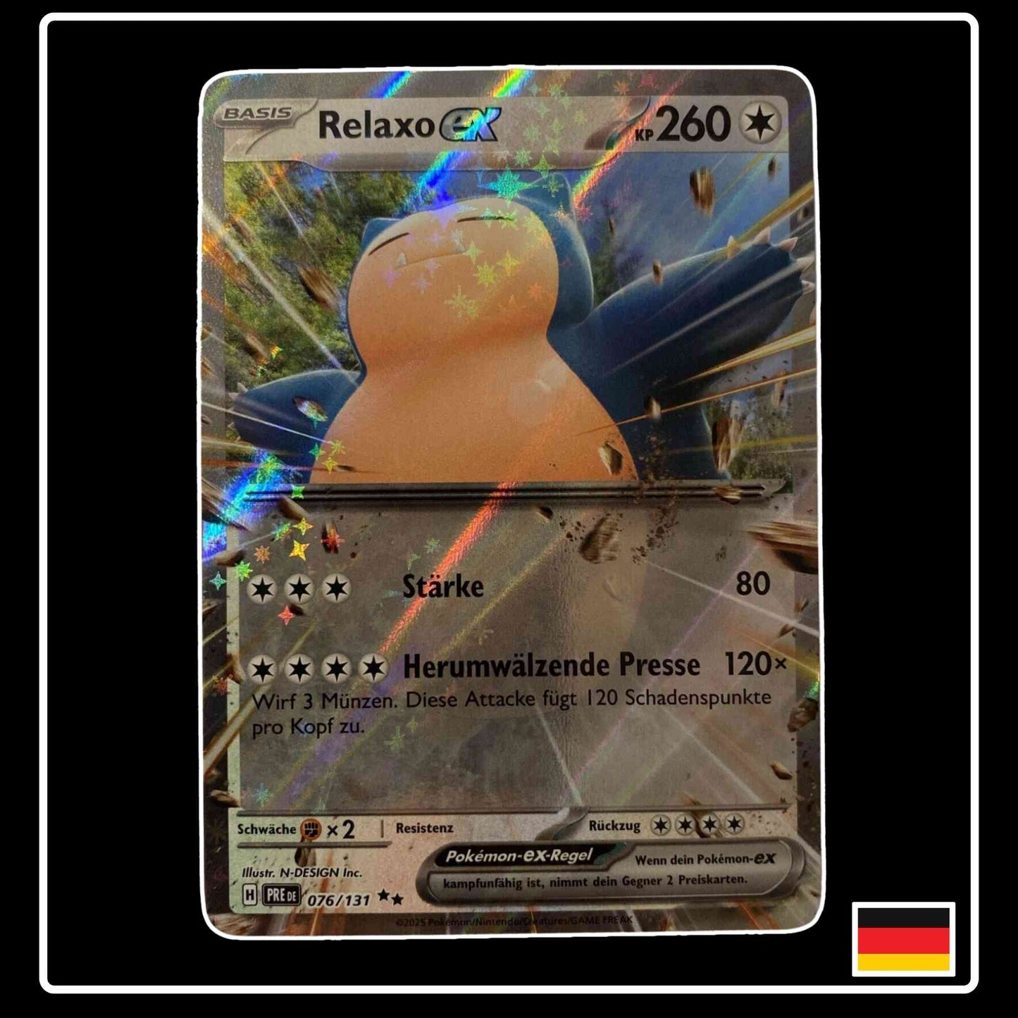 Relaxo ex 076/131 Pokemon Prismatische Entwicklungen