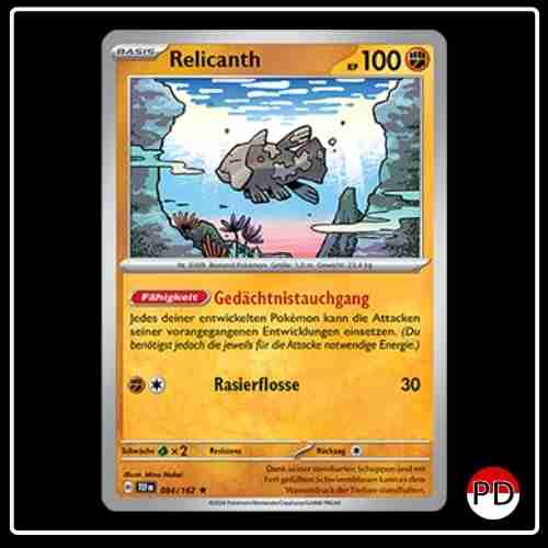 Relicanth 084/162 Pokemon Gewalten der Zeit