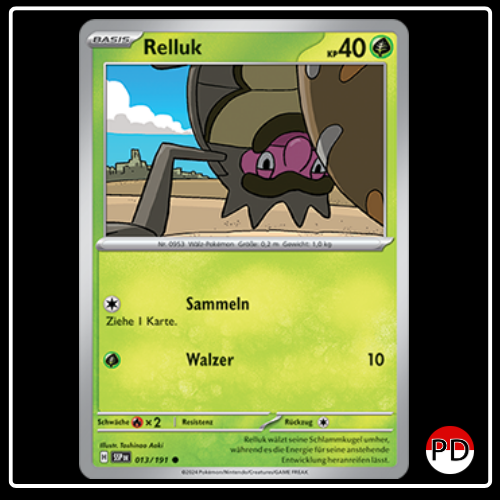 Relluk 013/191 Pokemon Stürmische Funken Sammelkarten
