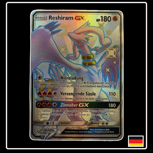 Reshiram GX Shiny SV51 Pokemon Verborgenes Schicksal