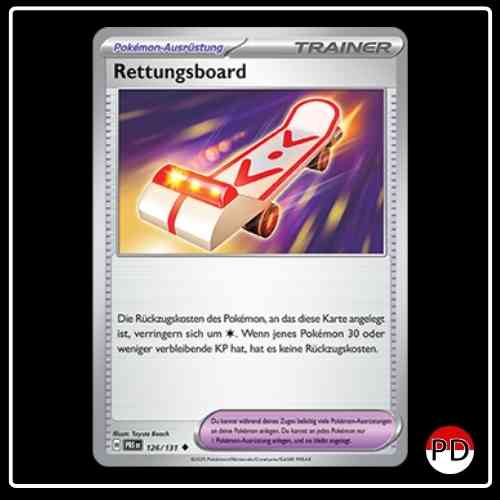 Rettungsboard 126/131 Pokemon Prismatische Entwicklungen