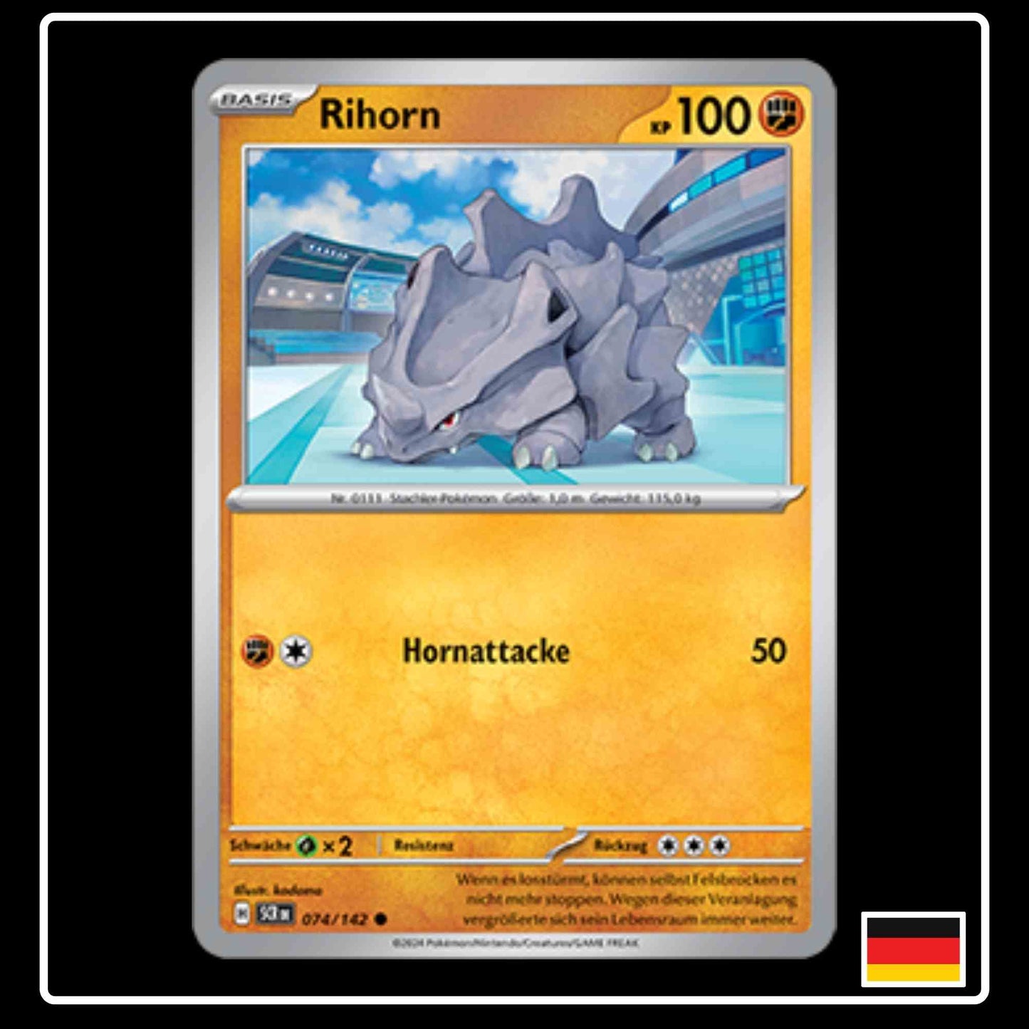 Rihorn 074/142 Pokemon Stellarkrone