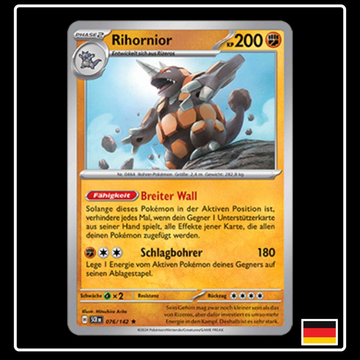 Rihornior 076/142 Pokemon Stellarkrone